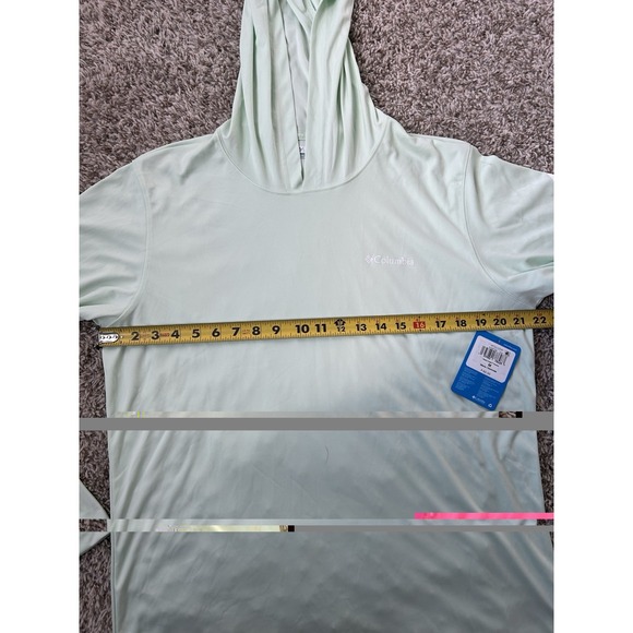 Columbia Rapid Creek Hoodie Omni Shade UPF 50 Sun Shirt Green Mens Medium NWT - Picture 5 of 8